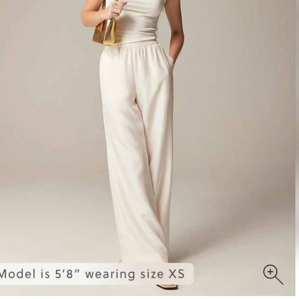 J. Crew Stratus Pants Satin - S (NWT)